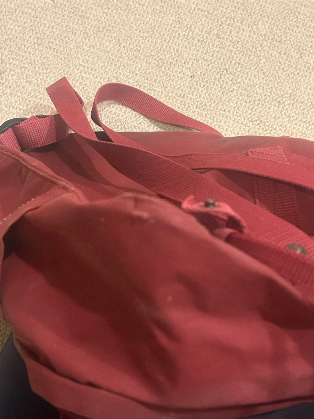 Fjallraven Kånken Two-Tone Navy and Red Backpack